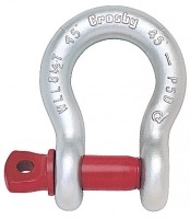 Screw pin anchor shackles meet the
performance requirements of Federal
Specification RR-C-271D Type IVA,
Grade A, Class 2, except for those provi-
sions required of the contractor. For
additional information, see page 361.