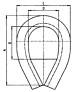 Heavy-Duty-Thimbles HEG® with welded filled plate