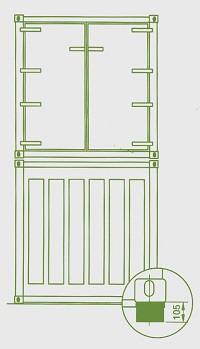 Stały osprzęt kontenerowy / Fixed equipment